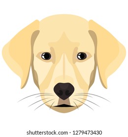 Illustration Dog Golden Retriever for the creative use in graphic design