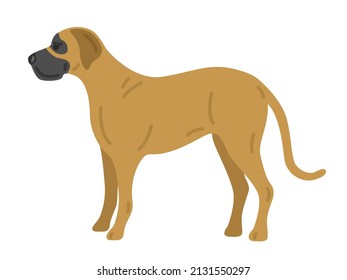 Illustration of a dog in Great Dane.