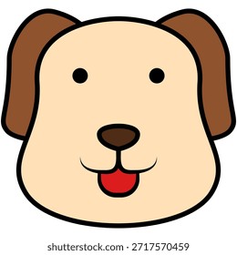 Ilustración de la cabeza de perro
