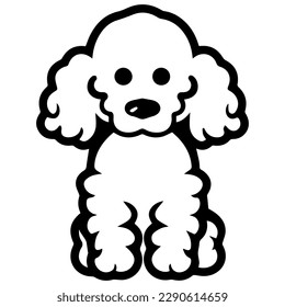 Illustration of Dog for Icon or Logo