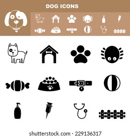 illustration of dog icon vector