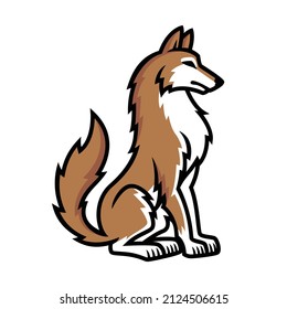 illustration of a dog isolated on a white background.