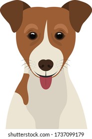 Illustration of a dog Jack Russell Terrier.