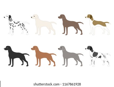 Illustration Dogs Stock Vector (Royalty Free) 1167861928 | Shutterstock