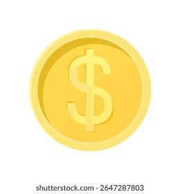 Illustration of dollar coin internet currency
