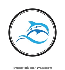 illustration Dolphin Logo Vector design template