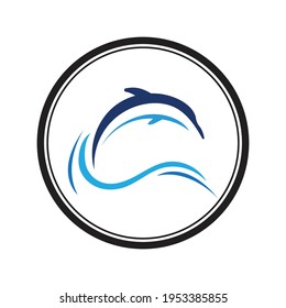 Vektordesign-Vorlage für das Dolphin-Logo