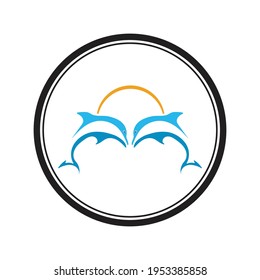 illustration Dolphin Logo Vector design template