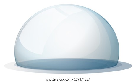 Illustration of a dome without a holder on a white background
