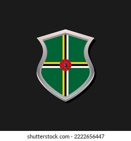 Illustration des Domonica-Flaggenmusters