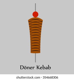 Illustration of doner kebab