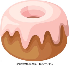 Illustration of donut, with white background vector