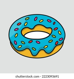 Illustration of Donuts - Dessert Vector - Donuts Drawing