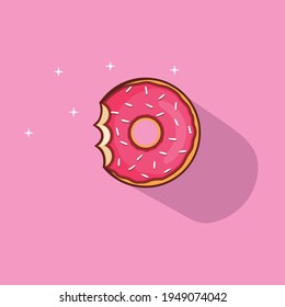 illustration of donuts vector design. Premium Vector Isolated Food Cake Icon Concept
