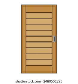 The Illustration of Door Building