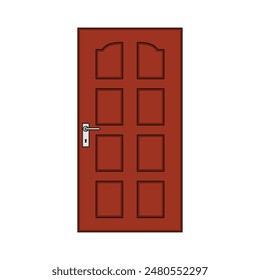 The Illustration of Door Building