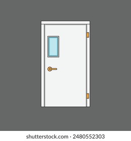The Illustration of Door Building