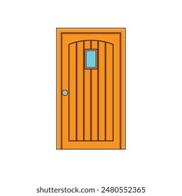 The Illustration of Door Building