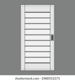 La ilustración de la construcción de puertas