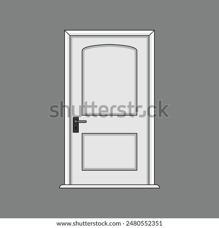 The Illustration of Door Building