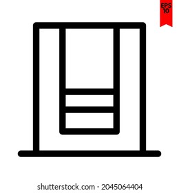 ilustración del icono de diseño de puerta