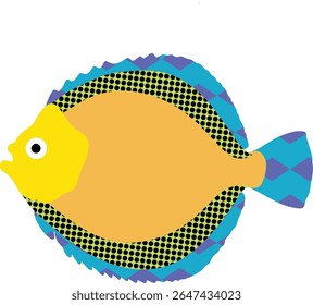 Illustration of a Dory fish in a cool vector art style
