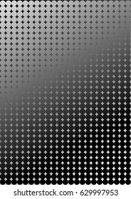 Illustration of dots, gradient black and white
