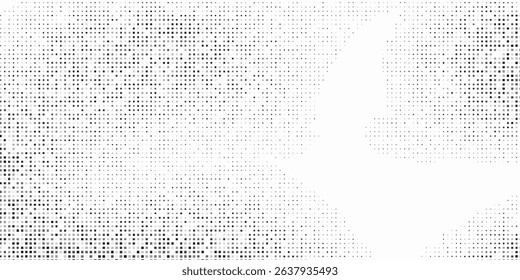 Illustration dotted halftone gradient texture. Vanishing polka dot background. Repeating dots gradation modern