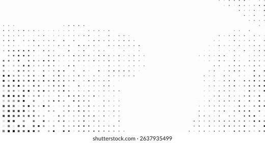Illustration dotted halftone gradient texture. Vanishing polka dot background. Repeating dots gradation modern abstract simple background