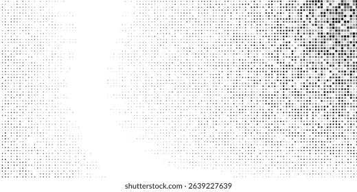 Illustration dotted halftone gradient texture. Vanishing polka dot background. Repeating dots gradation design simple