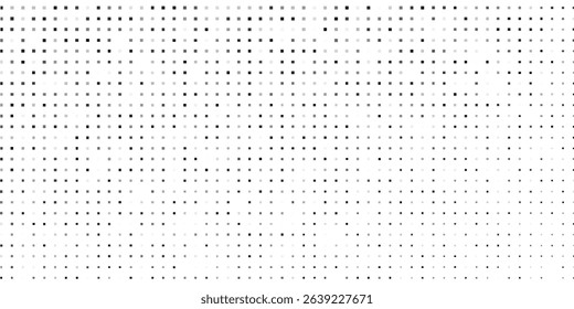 Illustration dotted halftone gradient texture. Vanishing polka dot background. Repeating dots gradation design