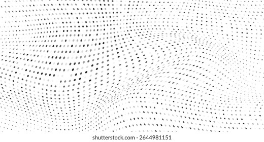 Textura de gradiente de meio-tom pontilhado da ilustração. Plano de fundo de ponto de polca de fuga. Repetindo pontos abstrato moderno