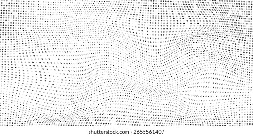 Textura de gradiente de meio-tom pontilhado da ilustração. Ponto de polca de fuga abstrato moderno