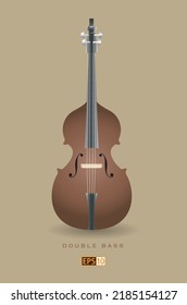 An Illustration Of A Double Bass Instrument