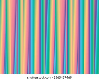 Illustration of double curtain background