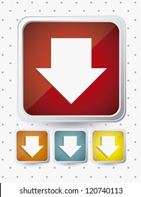 Illustration of Download ebook, with book icons, vector illustration