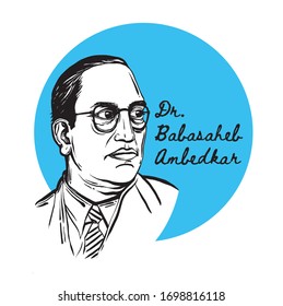 Illustration Dr Bhimrao Ramji Ambedkar Dr Stock Vector (Royalty Free ...