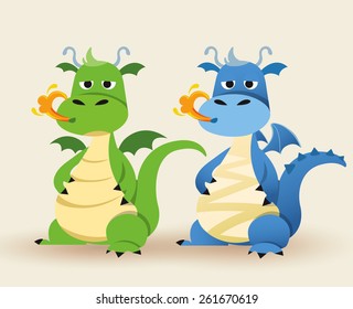 Illustration of a dragon