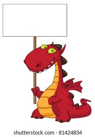 illustration of a dragon and blank