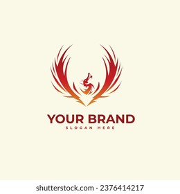 Illustration dragon Logo Concept template vector