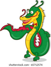 illustration of dragon on a white background