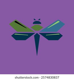 illustration of dragonfly vector icon