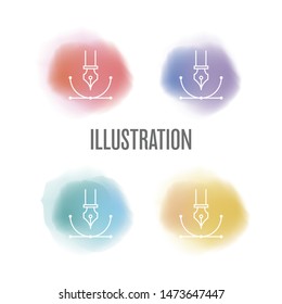 ILLUSTRATION DRAW AND ICON CONCEPT