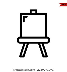 illustration of drawing board line icon 