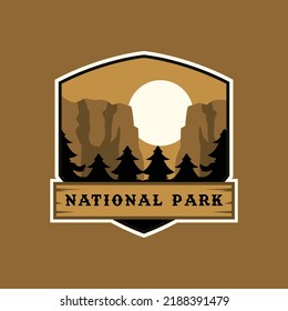 illustration drawing of mountain camping vector
