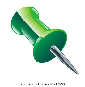 Illustration of drawing push pinicon clipart icon
