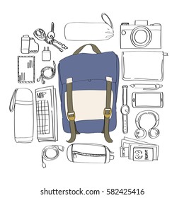 Illustration Drawing Travel Pack Collection
