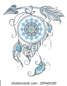 Illustration of dream catcher