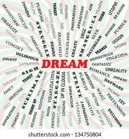 illustration of dream concept