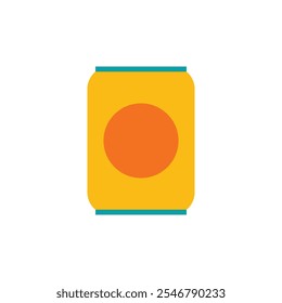 Illustration drink can unique design with blank background